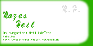 mozes heil business card